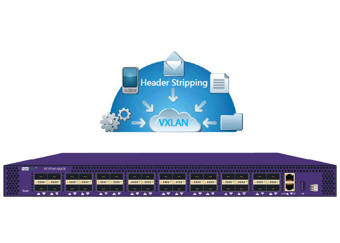 नेटटैप® नेटवर्क पैकेट ब्रोकर VXLAN हैडर स्ट्रिपिंग ओरिजिनल पैकेट और मेटाडाटा में